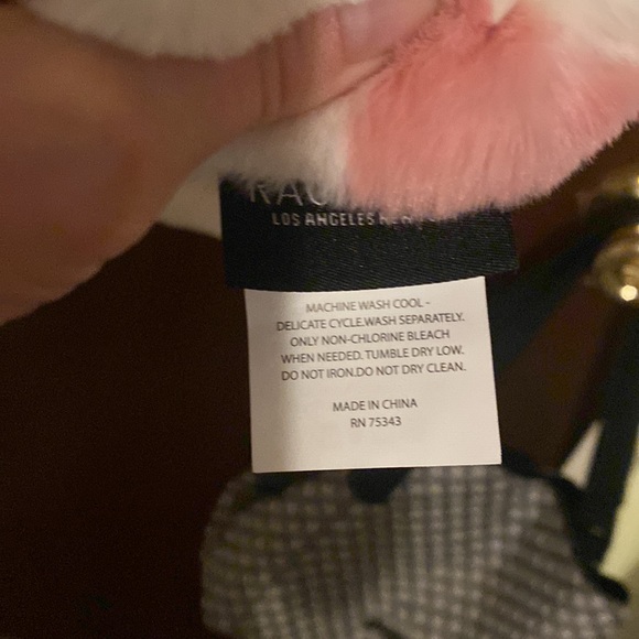 NWT Rachel Zoe Pink Tree Throw Blanket - Picture 3 of 3